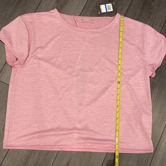 NWT Pink Under Armour XL ShortSleeve Open Back Top - Picture 5 of 8